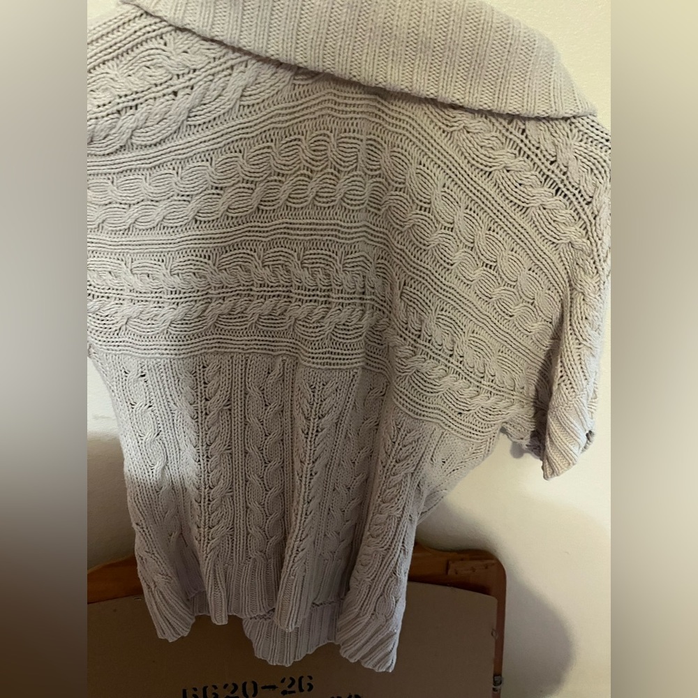 Express Cowl Neck Short Sleeve Sweater